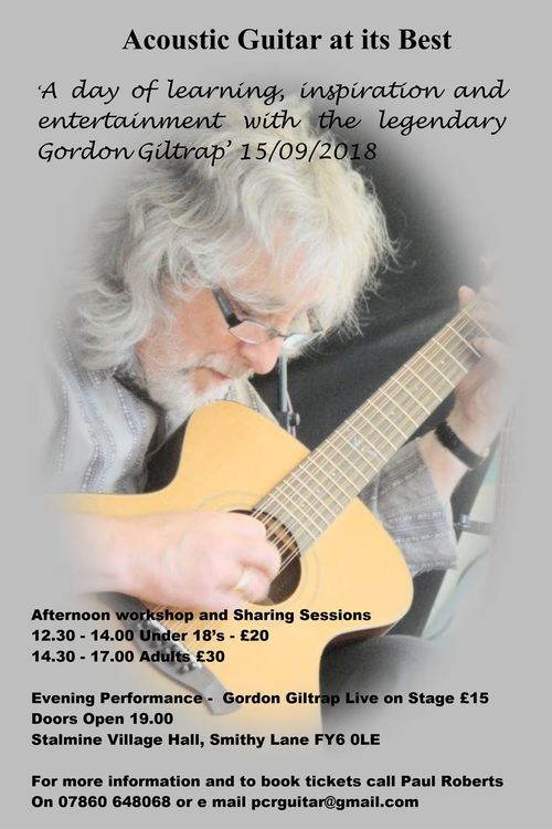 Rescheduled from 10th February nbspGordon Giltrap in concert