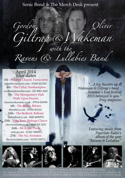 Oliver Wakeman amp Gordon Giltrap039s Ravens and Lullabies Band show