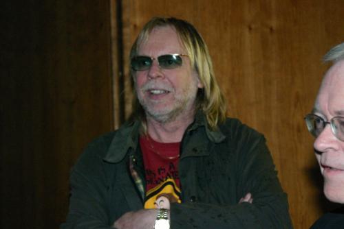Rick Wakeman arrives from filming in London