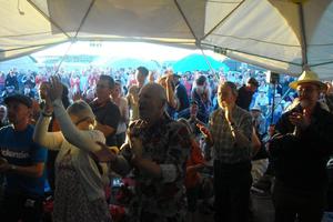 Standing ovation for Gordon at Mayfest festival at Uttoxeter